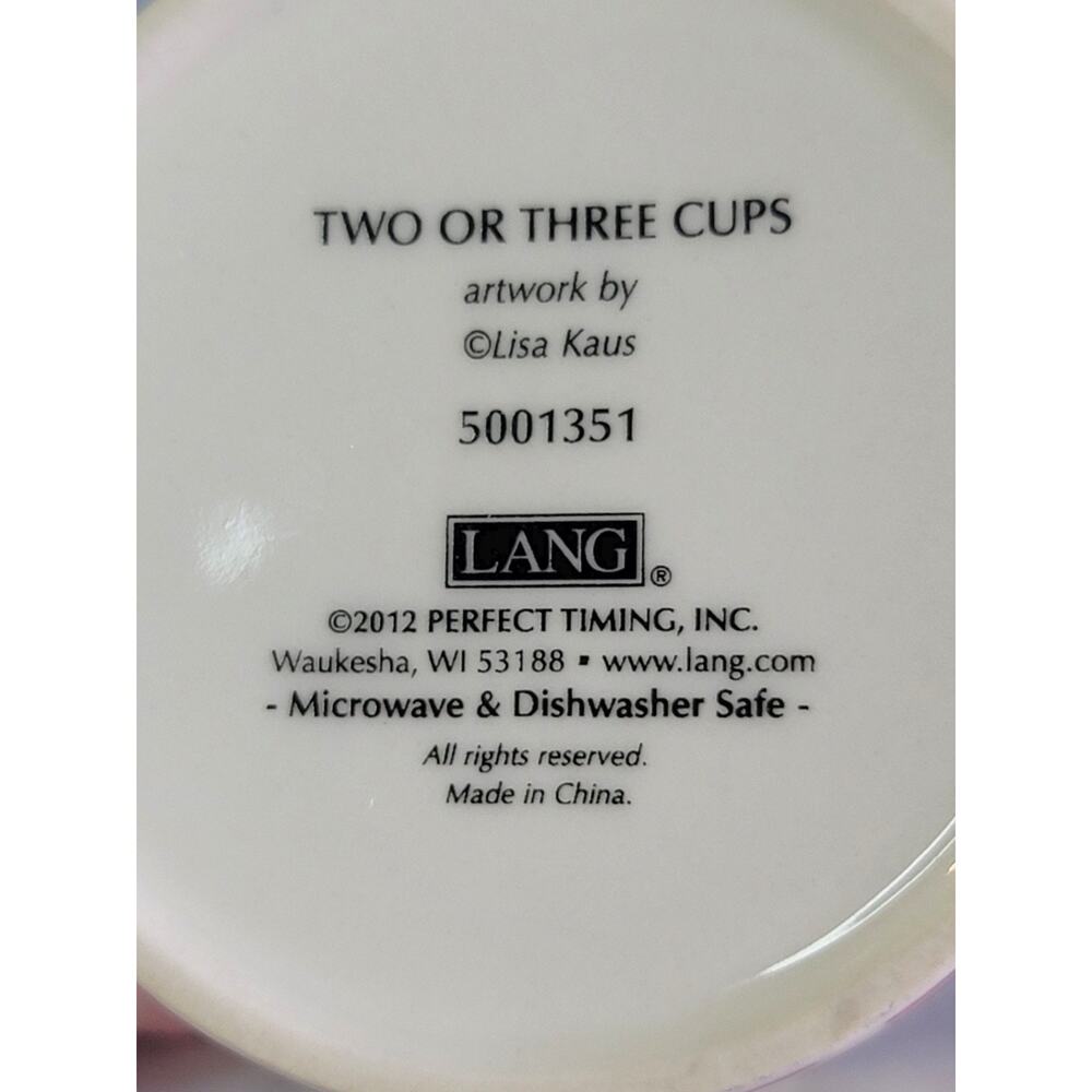 Lang Coffee Two or Three Cups Ceramic Mug with Artwork by Lisa Kaus 17oz 5001351 - Picture 10 of 10